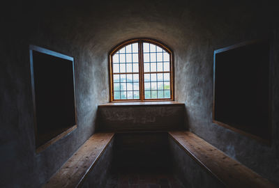 Interior of abandoned building