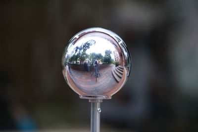 Close-up of a crystal ball