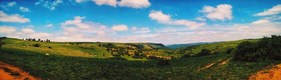 Panoramic view of landscape against sky