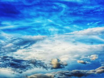 Low angle view of clouds in sky
