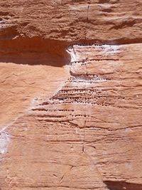 Aerial view of a desert