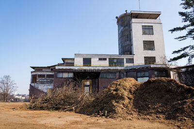 Old building against clear sky