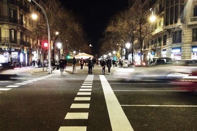 City street at night