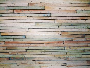 Full frame shot of wooden wall