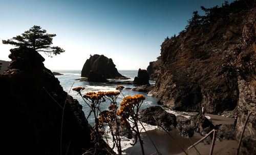 Panoramic view of sea against sky