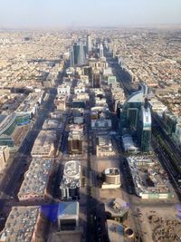 High angle view of cityscape