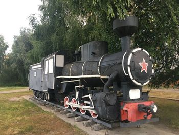 Train on railroad track