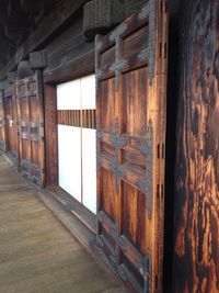 Old entrance of abandoned building