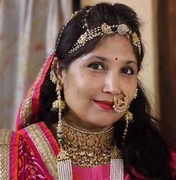 Close-up of young woman wearing mask