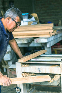 Man working in workshop