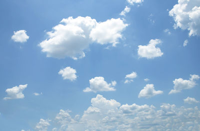 Low angle view of clouds in sky