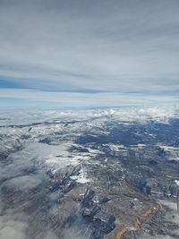 Scenic view of dramatic landscape against sky