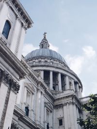 Low angle view of historical building against sky