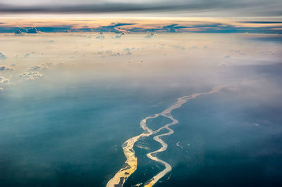 Aerial view of kongo river