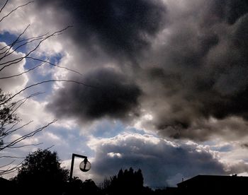 Low angle view of dramatic sky