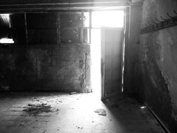 Interior of abandoned house