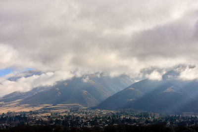 Cloudscape over mountain