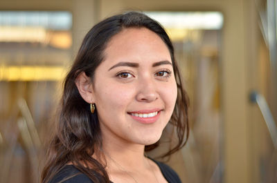 Portrait of a smiling young woman