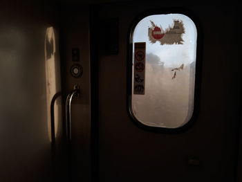 Close-up of open window