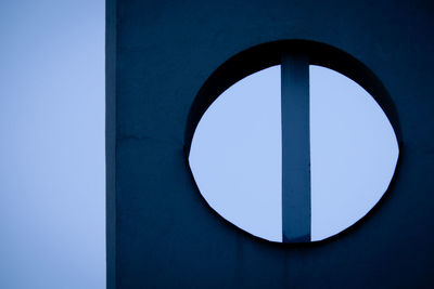 Low angle view of built structure against blue sky