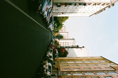 Low angle view of buildings in city