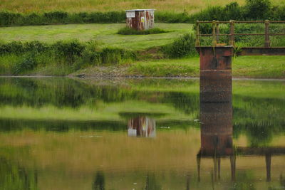 Scenic view of lake