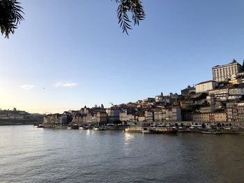 Buildings in city at waterfront