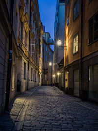 Street amidst buildings in town