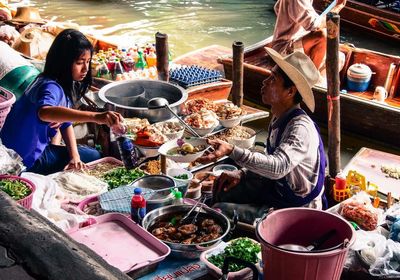 Market stall in market