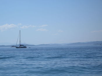 Boats in sea