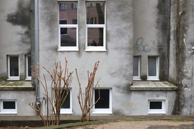 Exterior of abandoned house