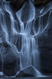 Scenic view of waterfall