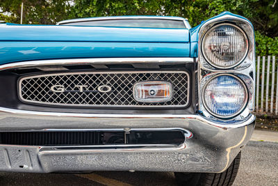 Close-up of vintage car