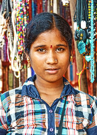 Portrait of young woman