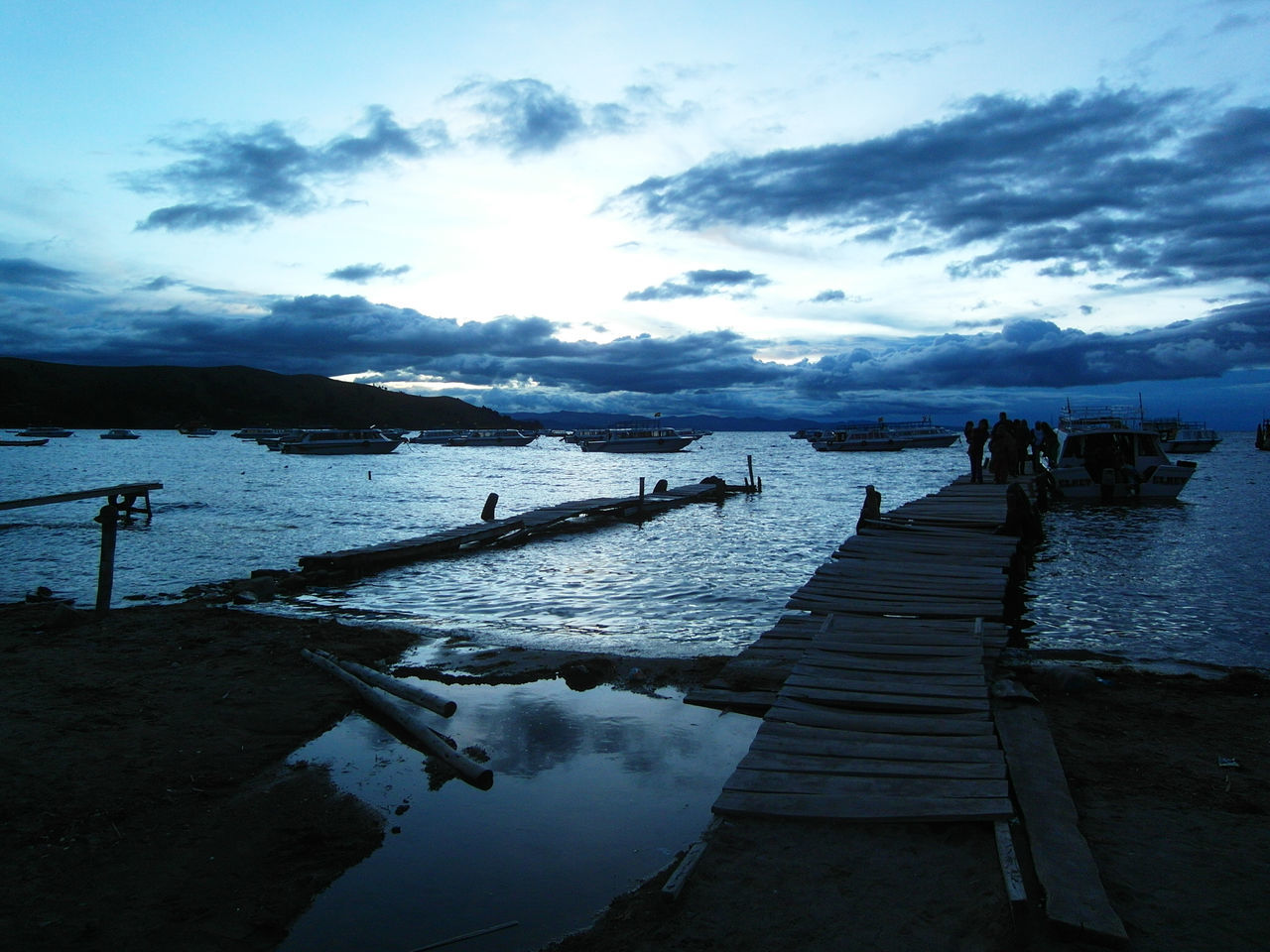 PIER OVER SEA AGAINST SKY