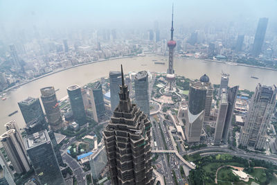 Aerial view of a city