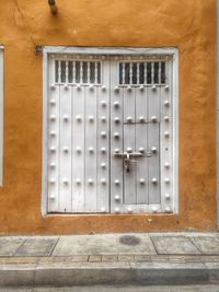 Close-up of closed door