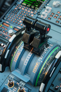 Close-up of cockpit