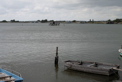 Boats in sea