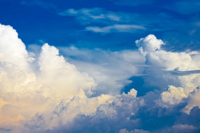 Low angle view of clouds in sky