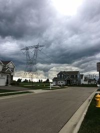 View of buildings against cloudy sky