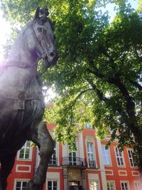 Low angle view of statue