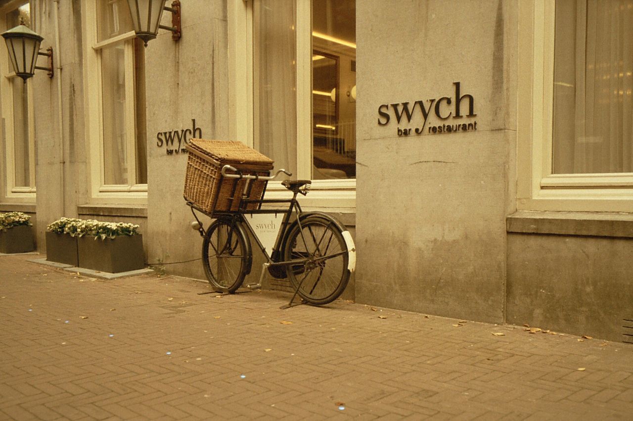 street, bicycle, transportation, no people, outdoors, city, architecture, day