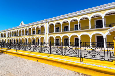 Built structure against clear blue sky