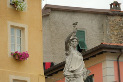 War memorial in pignone, la spezia, liguria, italy.