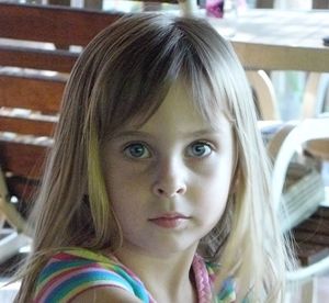 Close-up portrait of a girl