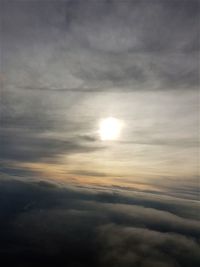 Scenic view of cloudscape against sky at sunset