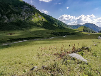 Scenic view of landscape against sky