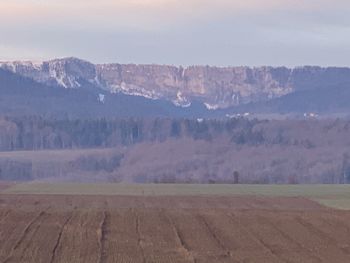 Scenic view of landscape against sky