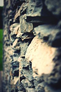 Close-up of stone wall